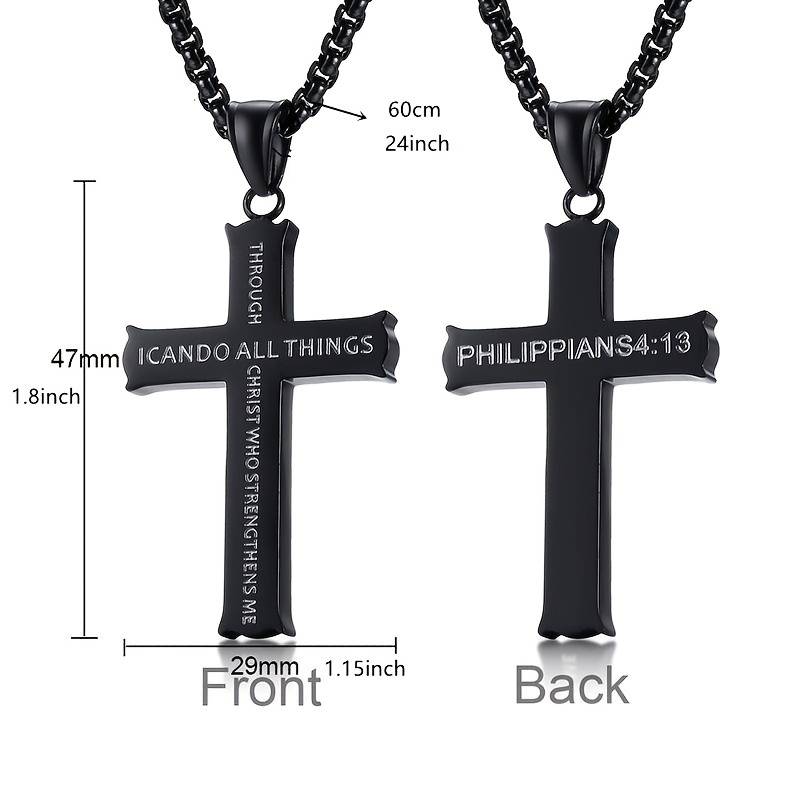 1 Piece Golden Add Blackx5 Jesus Theme Pendant