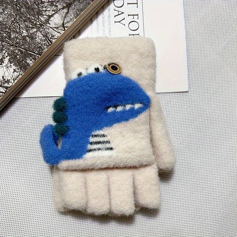 1 Pair Beige Color One Size Warm Gloves
