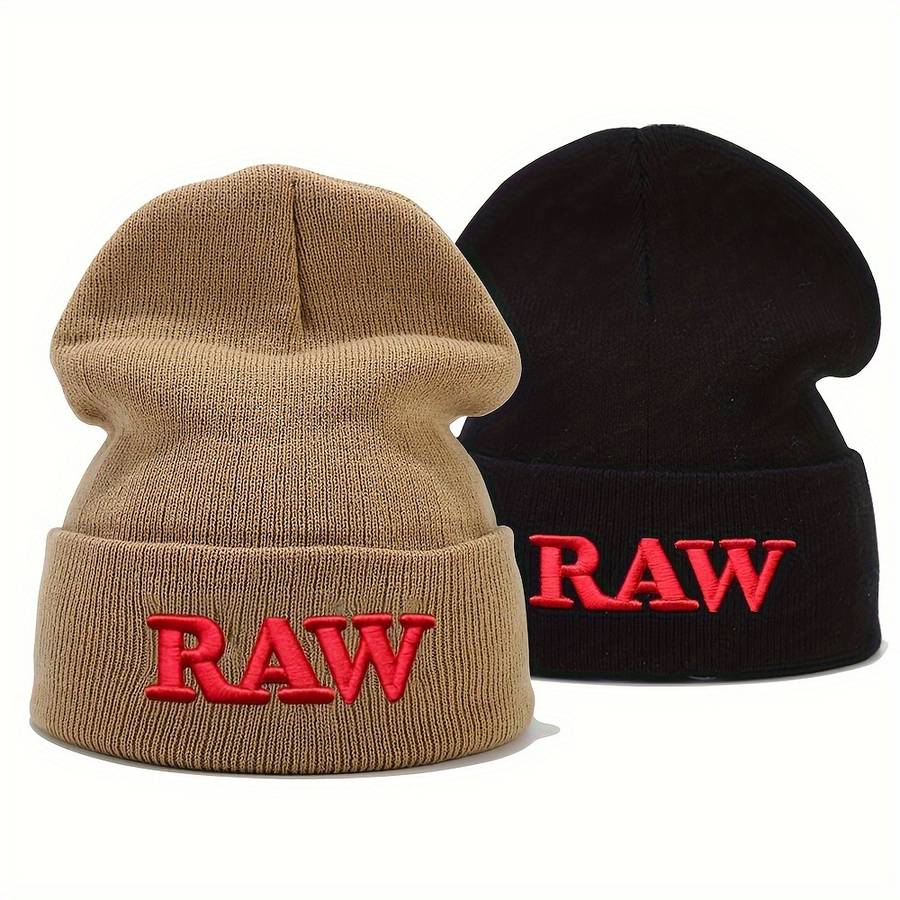 1pc RAW Embroidered Beanie Ideal Choice For Gifts