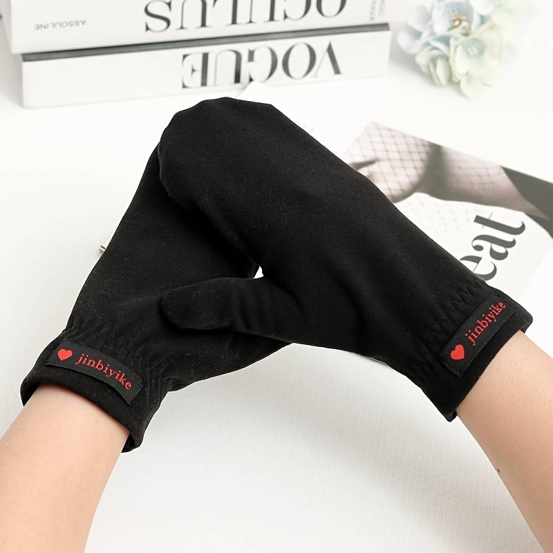 1 Pair Dark Gray Warm Gloves