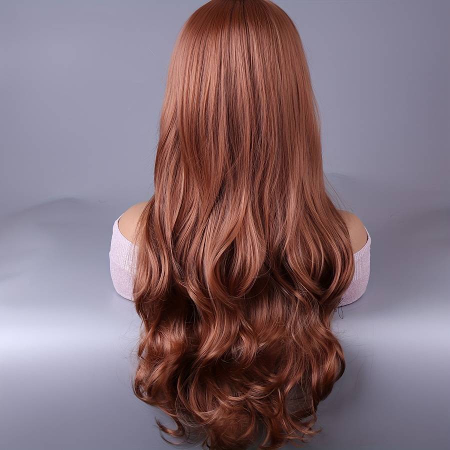 1Pc Reddish Brown 66.04cm Fashion Design Wig