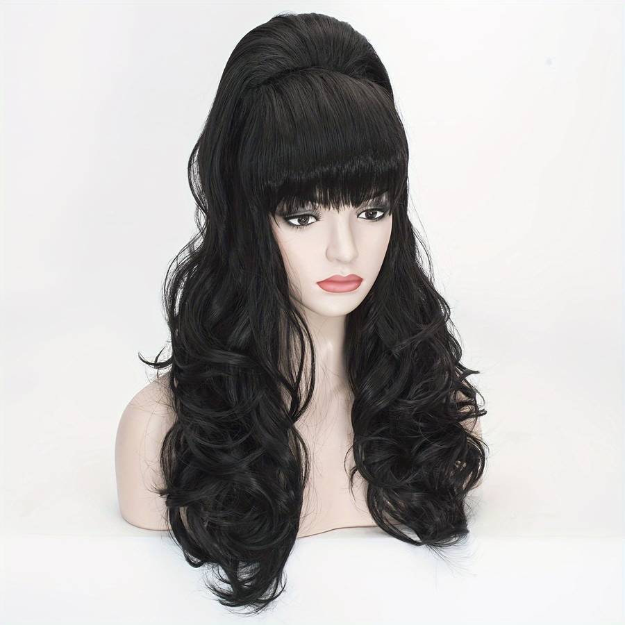 1Pc Black 60.96cm Fashion Design Wig