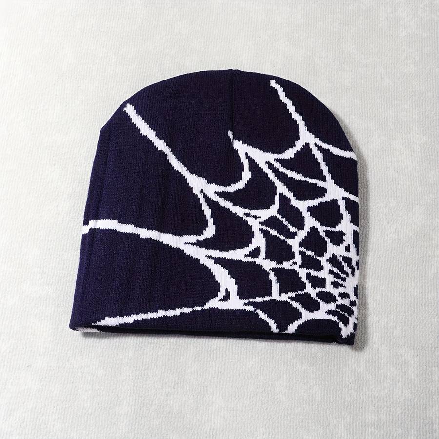 1pc Spider Web Knitted Beanie Hat Soft Lightweight Elastic and Warm Unisex Fashion Hat for Hal