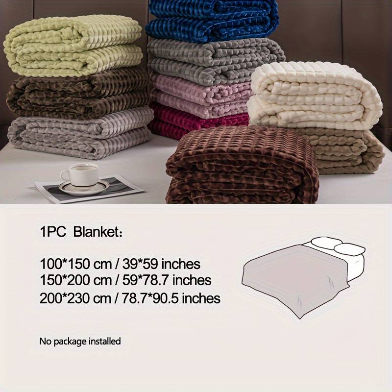 1ps Blanket Color Taro Purple size Queen 150x200
