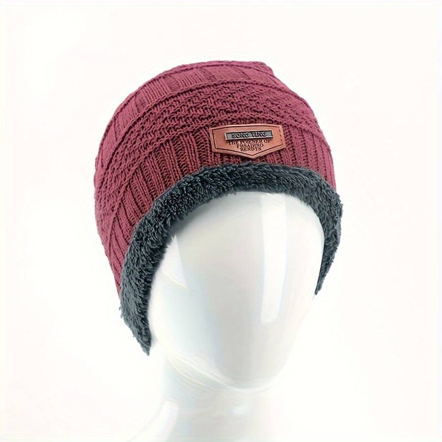 Unisex Winter Beanie Hat Knit Hat Thick Winter Breathable Hat Skull Cap