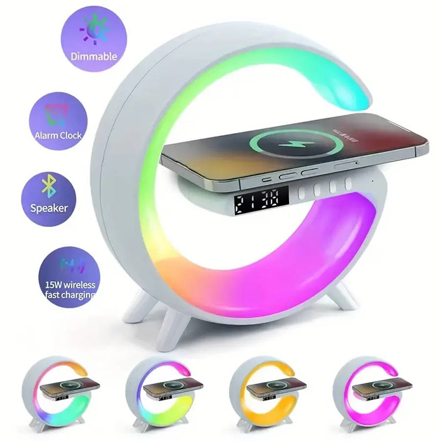 G63 Mini Colorful Ambient Light Wireless Charging Audio, smart Multi-function Music Desk Lamp
