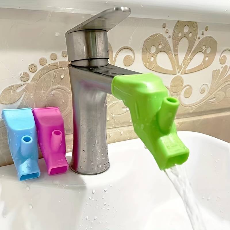 1Pc Pink Bathroom Sink Nozzle Faucet Extender