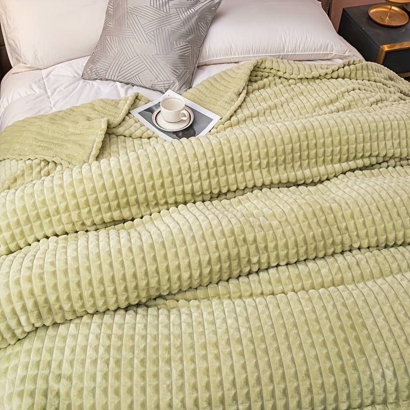 1ps Blanket Color Cream Green size 100x150CM
