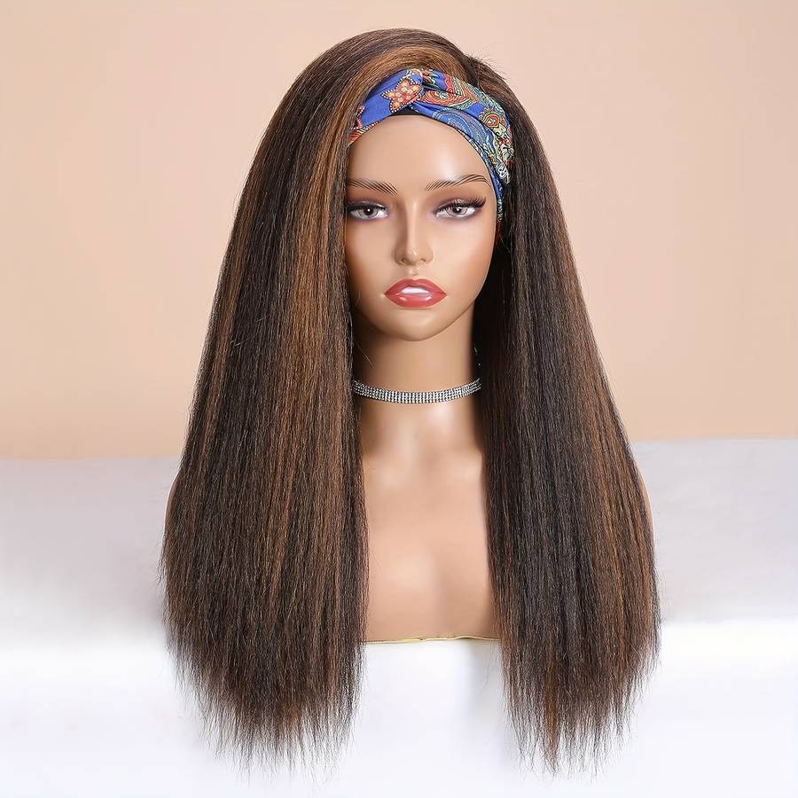 1Pc Light Yellow 55.88cm Fashion Design Wig
