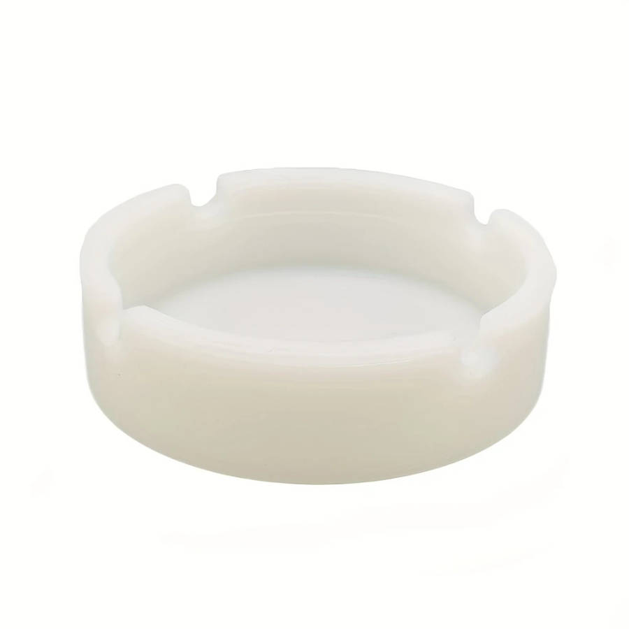 1pc Luminous Silicone Ashtray Resists Temperatures Premium Silicone Rubber Soft Portable Round Desig