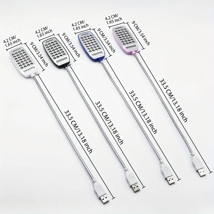 1pc 28LED Super Bright USB Plug-in Night Light with Switch Portable Computer Light Reading Light