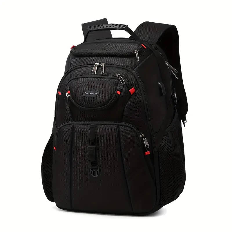 A travel notebook laptop backpack a durable business backpack with USB charging port suitable