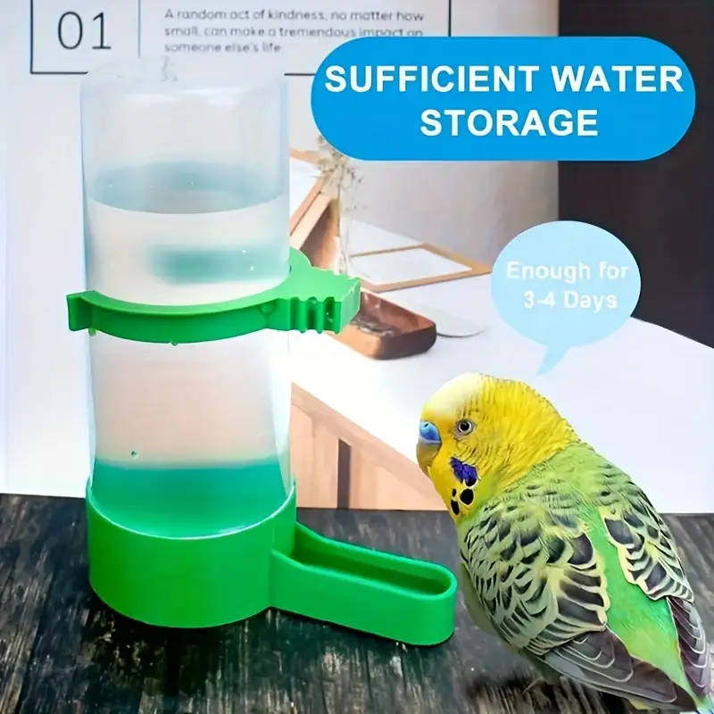 8 Plastic Bird Feeders And Waterers