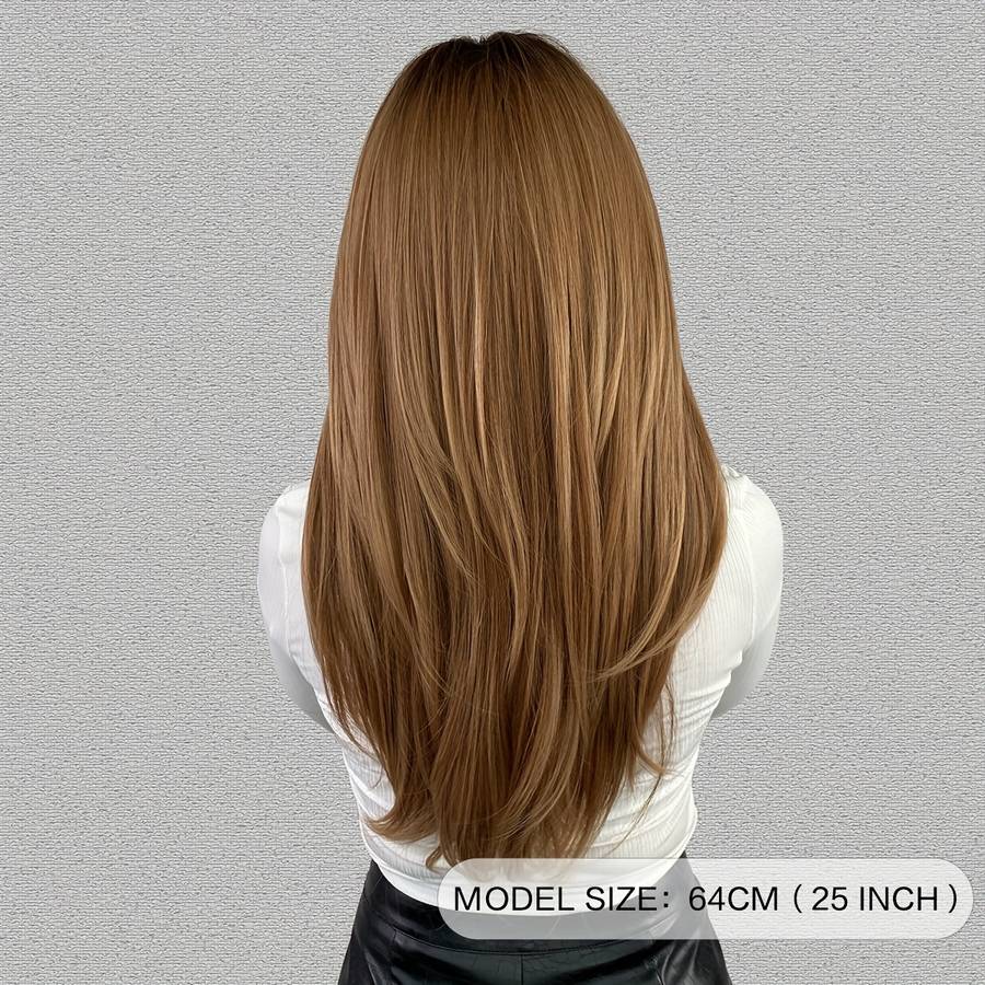 1Pc Honey Blonde 60.96cm Fashion Design Wig