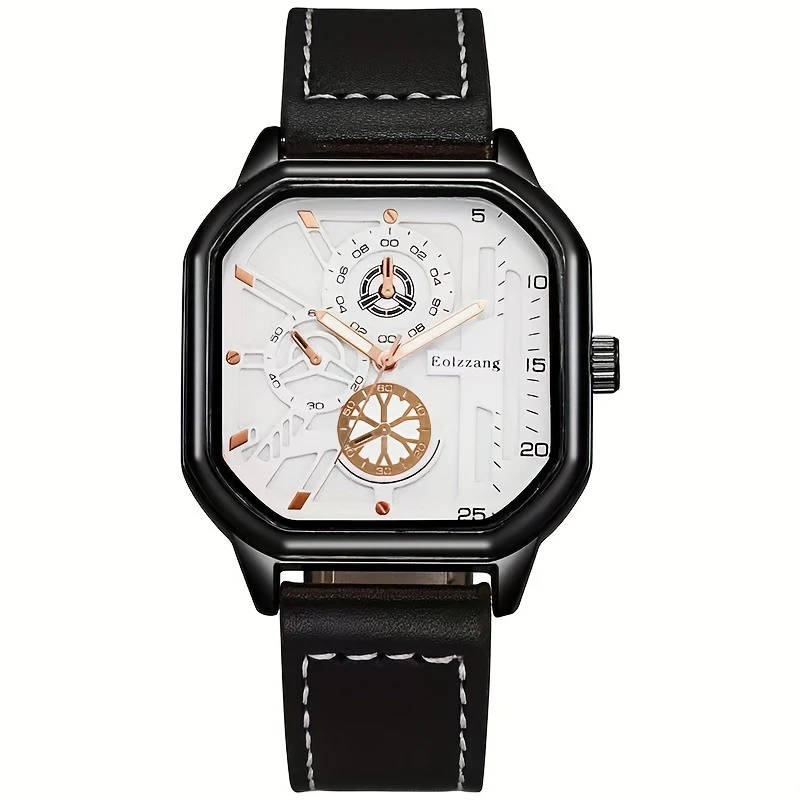 1pc Black Technology Watch Men's Advanced Sense New Concept Trend Sports Ideal Choice For Gifts
