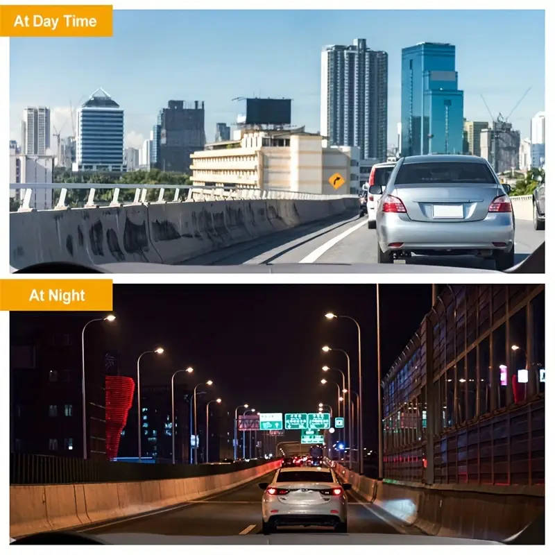 Integrated Dashcam with Front And Interior Cameras Featuring HD 1080P Loop