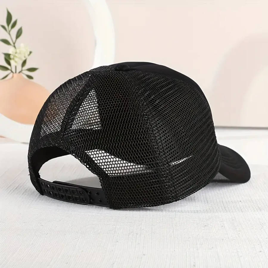 Casual Trendy Cool Little Dude Mesh Stitching Cap Sun Protection Comfortable Breathable Cap