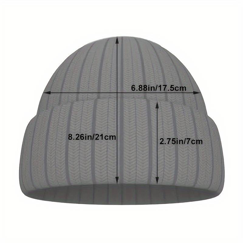 1pc 1pc Autumn And Winter Unisex Backwoods Embroidery Hip Hop Knitted Hat Elastic Foldable Trend