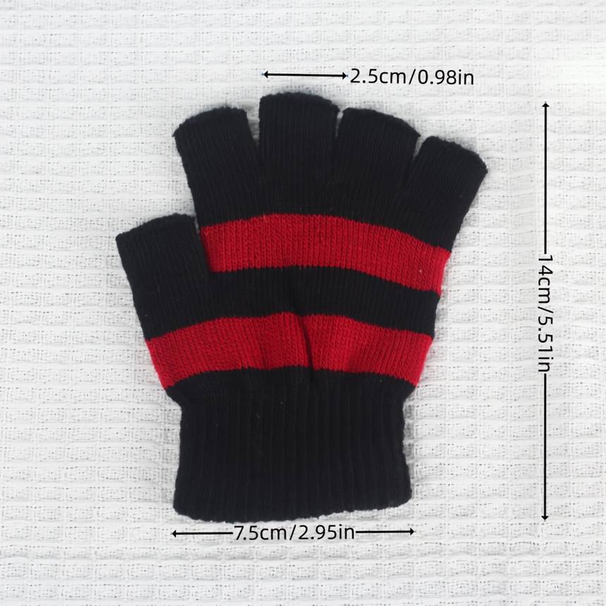 1 Pair Coffee Plus Camel Plus Velvet Warm Gloves