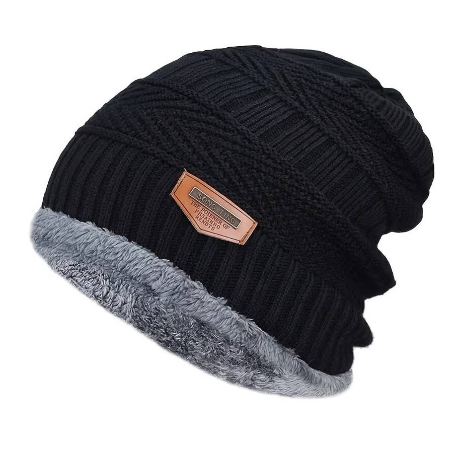 Unisex Winter Beanie Hat Knit Hat Thick Winter Breathable Hat Skull Cap
