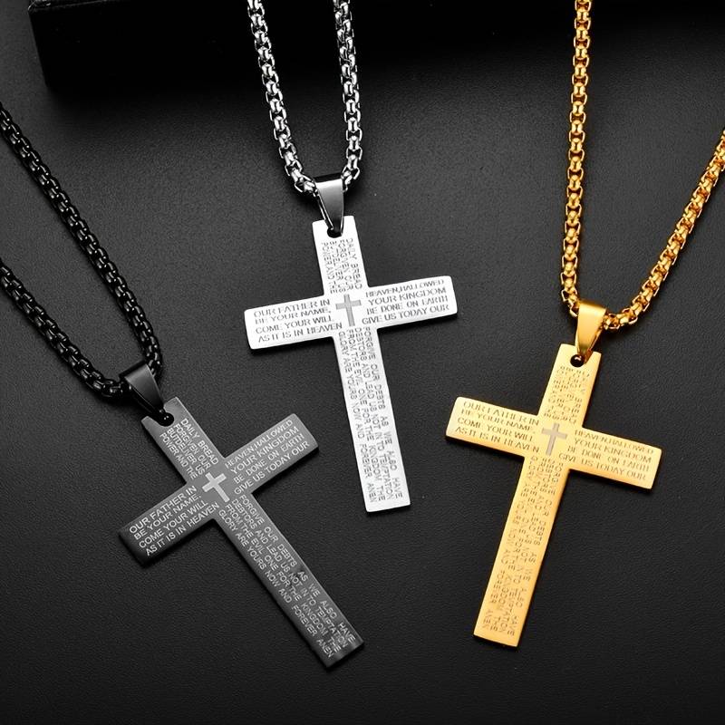 1 Piece White Add Black Jesus Theme Pendant