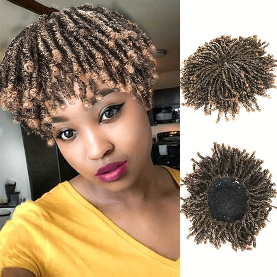 1Pc Olive Brown 15.24cm Fashion Design Wig