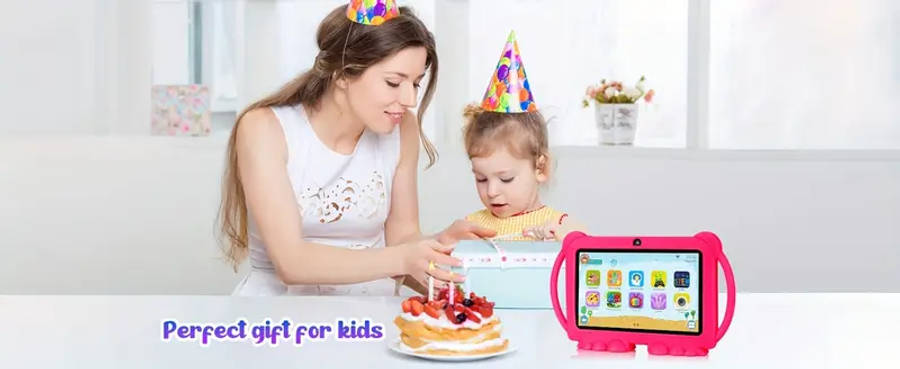 7 inch tablet for 11 0 32gb rom 2gb for eye protection screen shockproof case usb type c charging 2 4g wifi educational apps games it 701a details 3