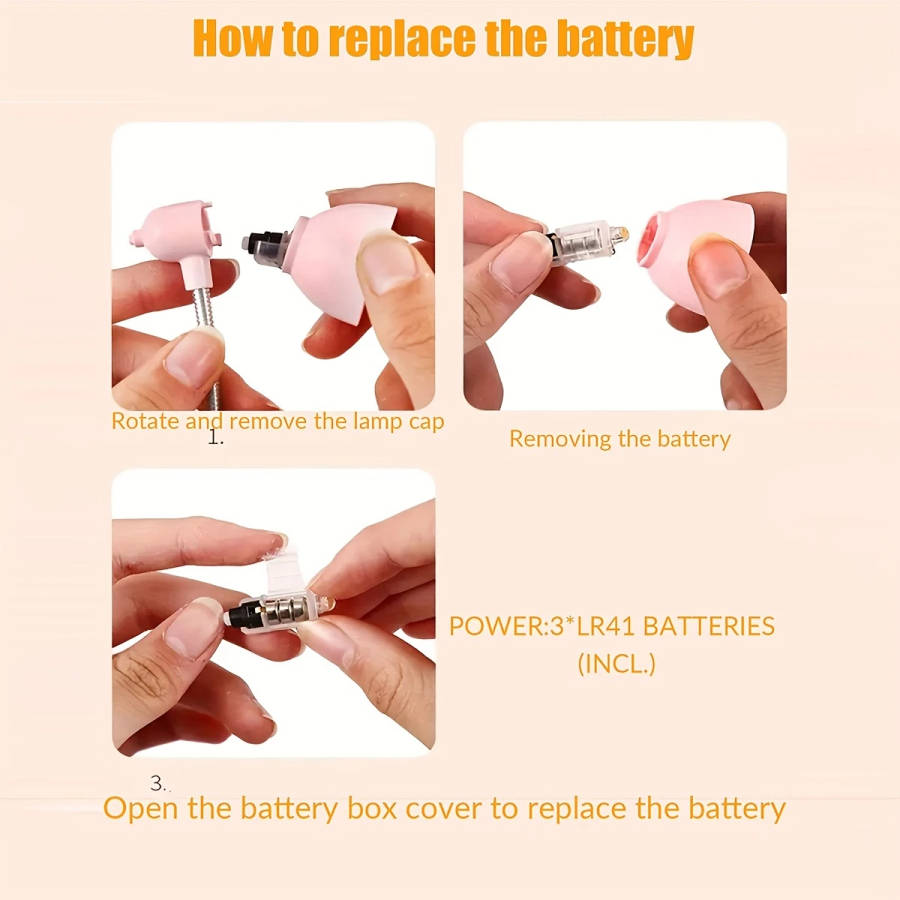 1pc Mini Portable Eye-Protecting Clip Book Light LED Warm Light Night Reading Light Adjustable Arm