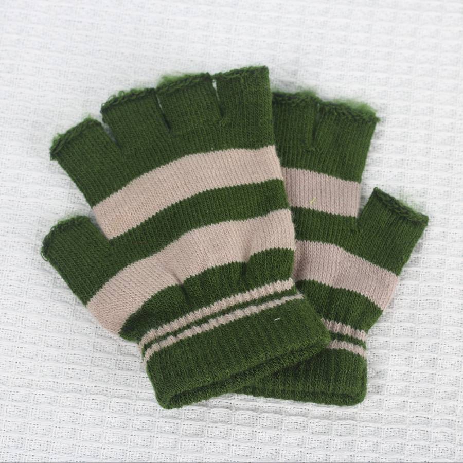 1 Pair Coffee Plus Camel Plus Velvet Warm Gloves