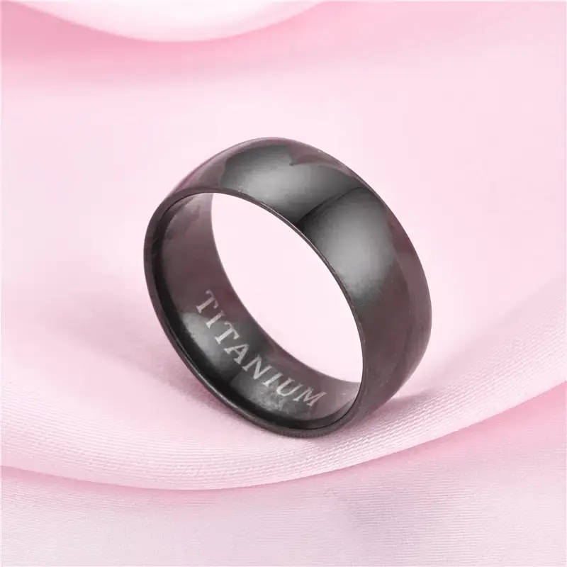 Titanium Black Ring for Men