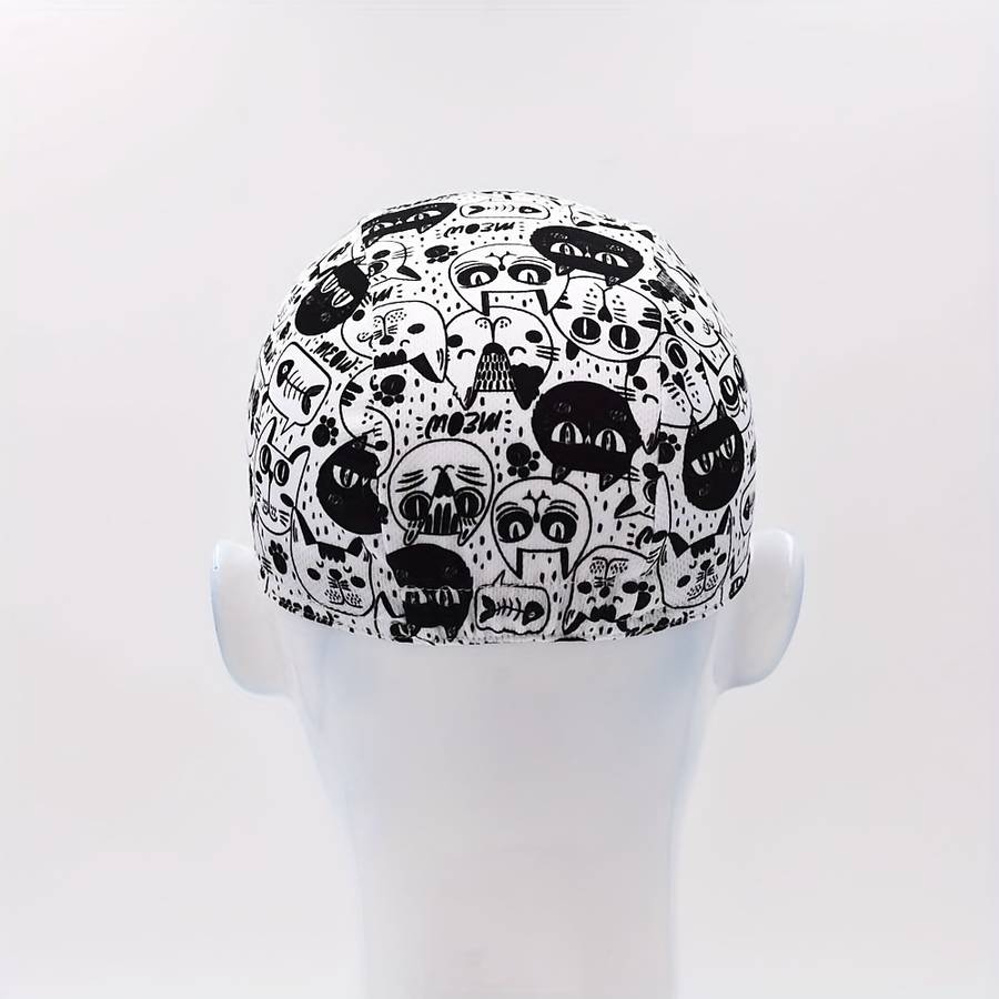 1pc Lovely cartoon cat cycling cap Outdoor hiking hat bicycle cycle cap bike cap under helmet hat
