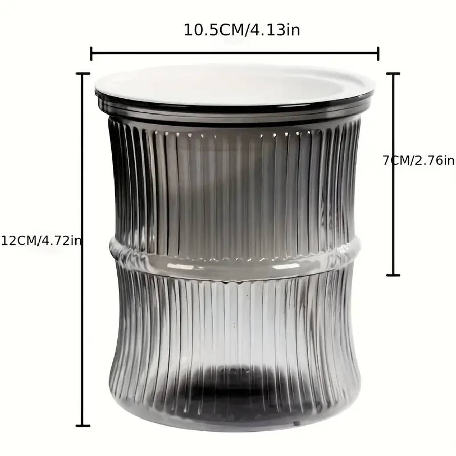 4-Pack Of Modern Self-Watering Plastic Bamboo Flower Pots Multicolour