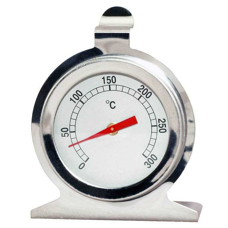 1pc Oven Thermometer 0-300C Oven Grill Thermometer Smoker Instant Read Stainless Steel The