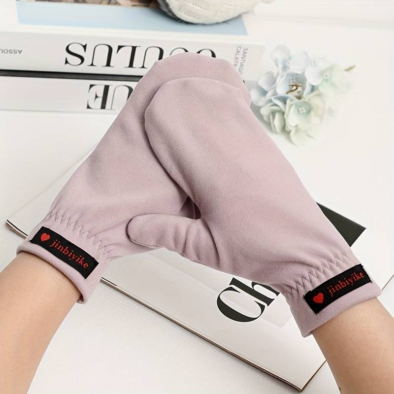 1 Pair Dark Gray Warm Gloves