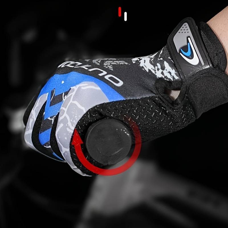 1 Pair Arrow Blue One Size Outdoor Sports Gloves