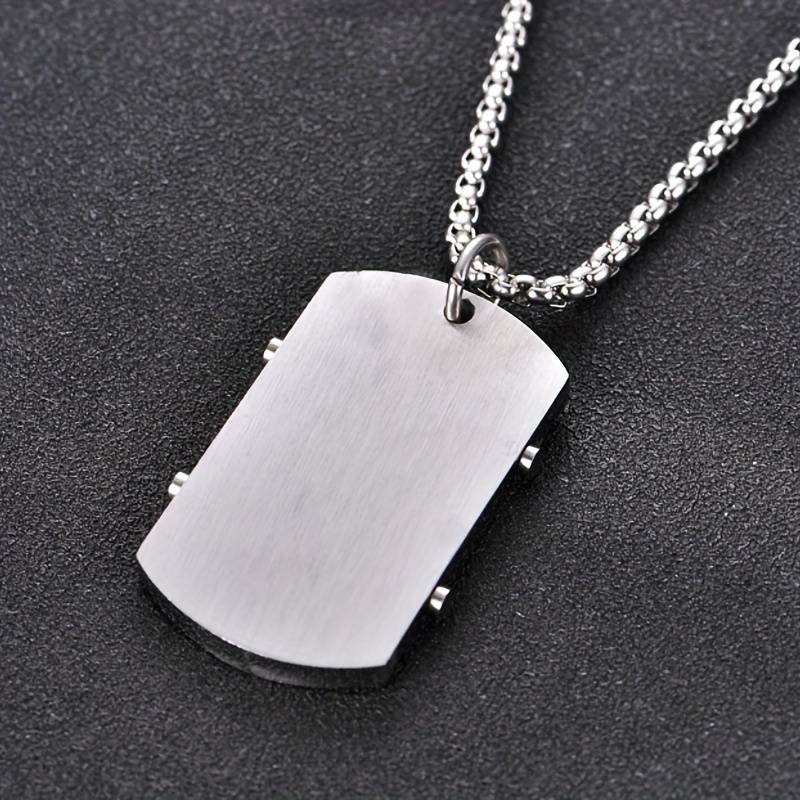 1 Piece Black Pendant Add Chain 60CM Jesus Theme Pendant