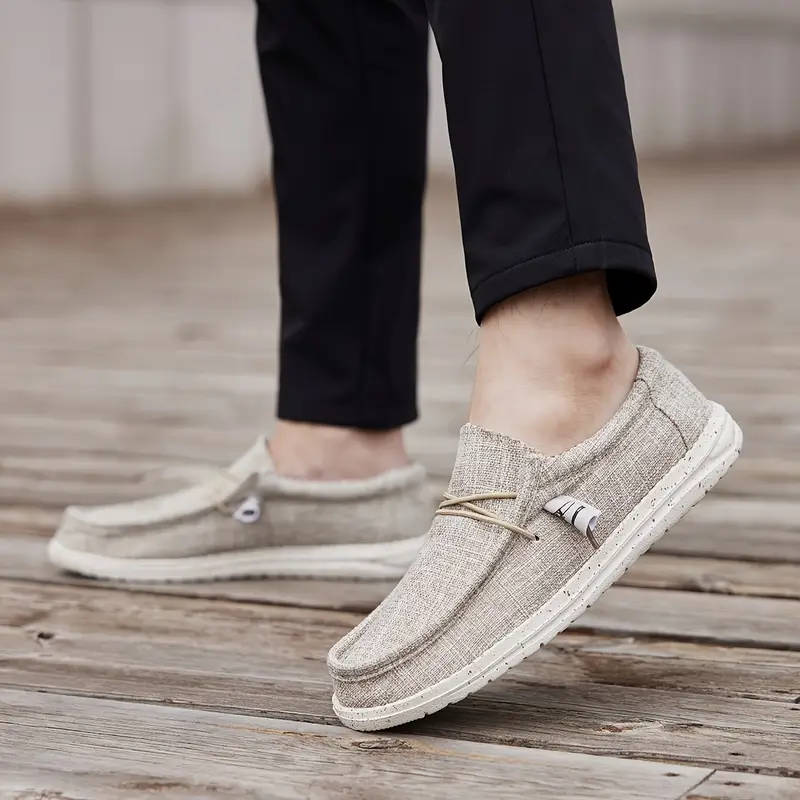 Mens Trendy Solid Casual Shoes with Adjustable Lace and Non Slip
