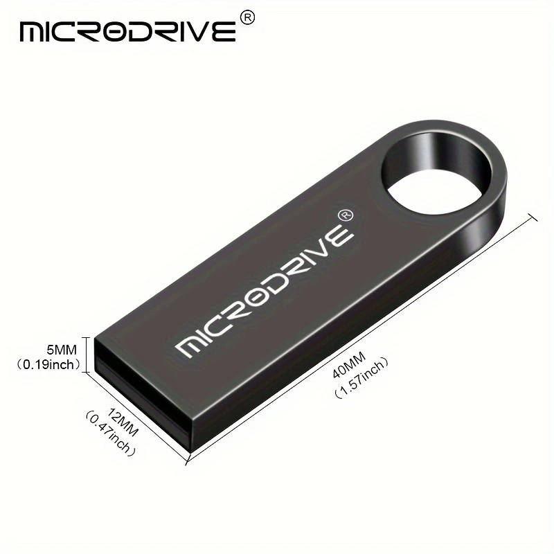 1pc High-Speed USB 2.0 Flash Drive 32GB Storage Options Portable USB Memory Stick with Key Ring