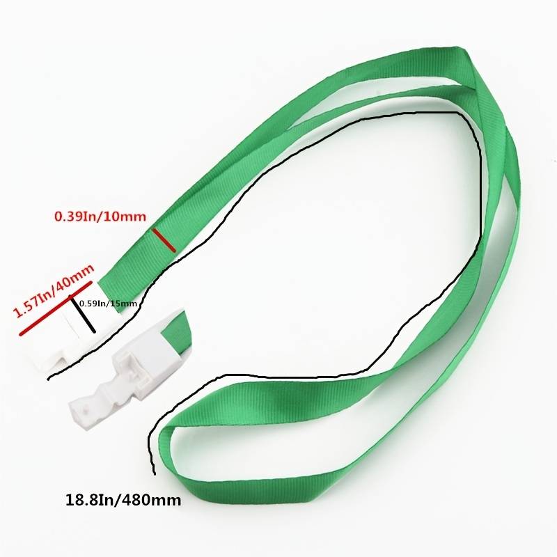 1pc Various Transparent Color Card Set Lanyard Hanging Clip Card Holder Student Teacher Certificat