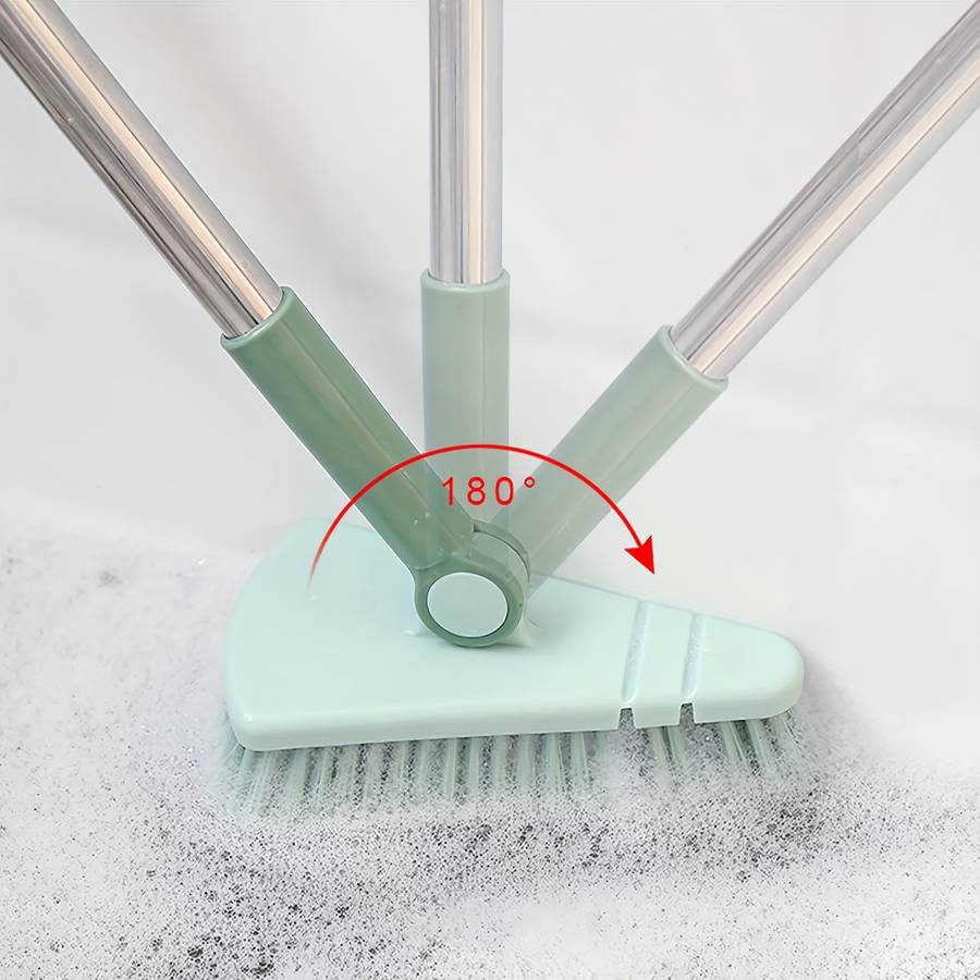 1pc Floor Scrub Brush Shower Scrubber Cleaning Bath Tub And Tile Scrubber Brush Long Handle Det