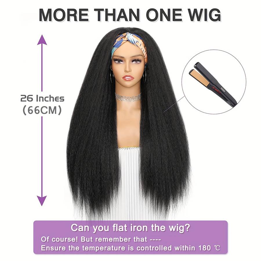 1Pc Light Yellow 55.88cm Fashion Design Wig
