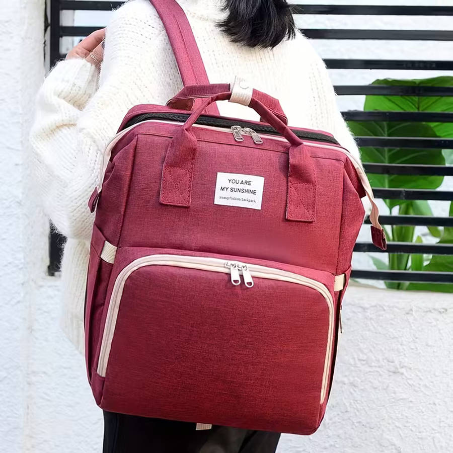 2 in 1 Stroller Organizer Diaper Shoulder Bag