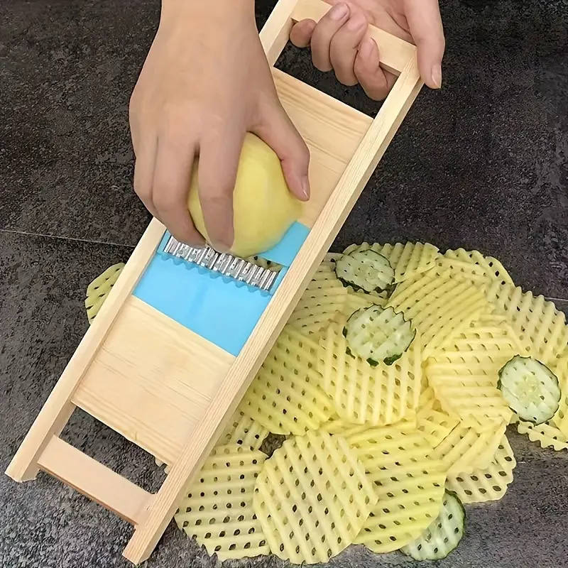 1pc French Fries Slicer Wavy French Fry Cutter And Grater Corrugated Cutter Wave Knife