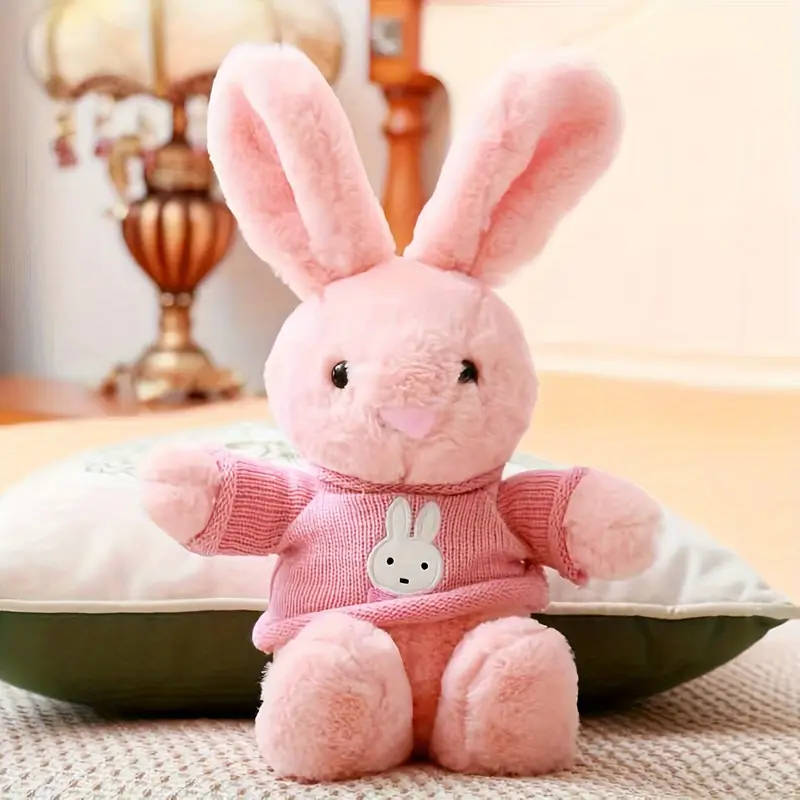 Cute Sweater Bunny Plush Toy Pink