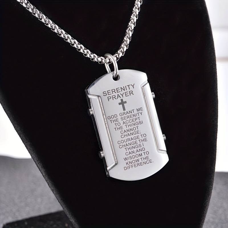 1 Piece Black Pendant Add Chain 60CM Jesus Theme Pendant