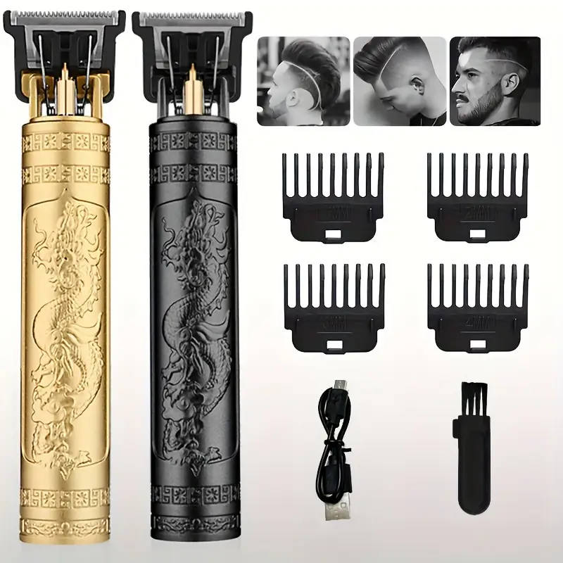 Men's Electric Beard Shaver, Body Hair Trimmer, Hair Clipper, Wet/Dry Electric Shaver