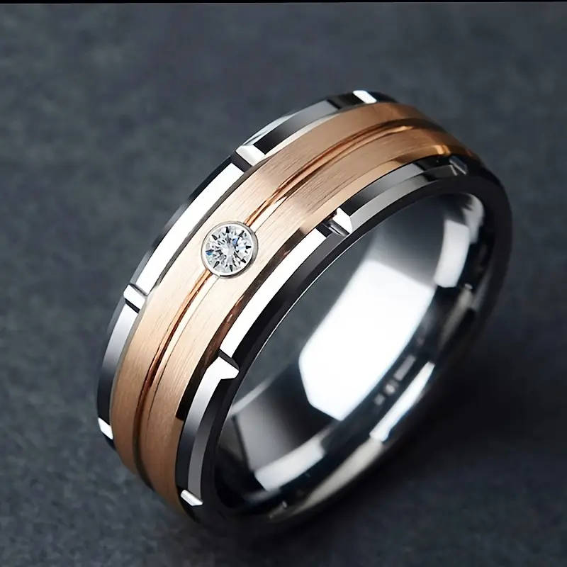 Men's 8mm Wide Titanium Ring