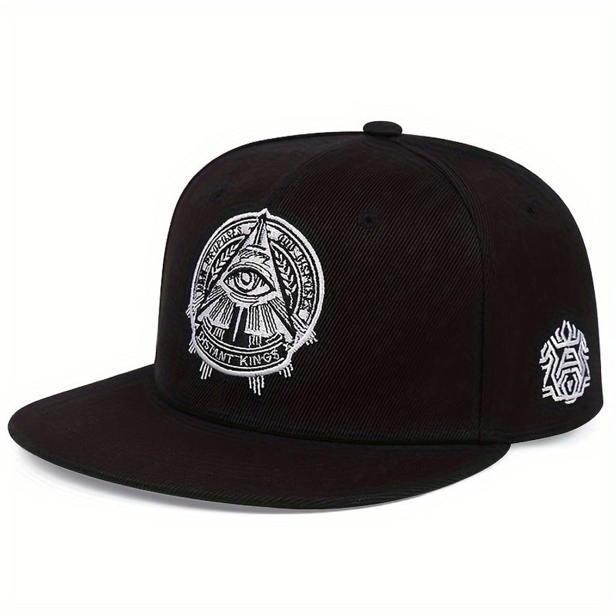 God'S Eye Pattern Embroidered Men'S Sunshade And Windproof Baseball Cap