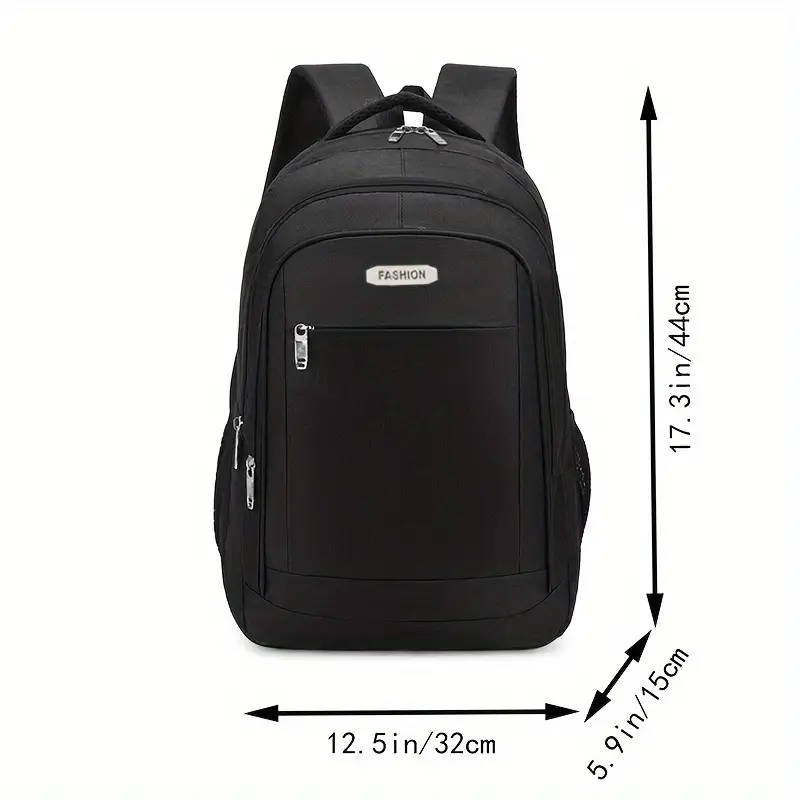 1pc Versatile Nylon Backpack for Men Lightweight Large Capacity for Travel Cycling