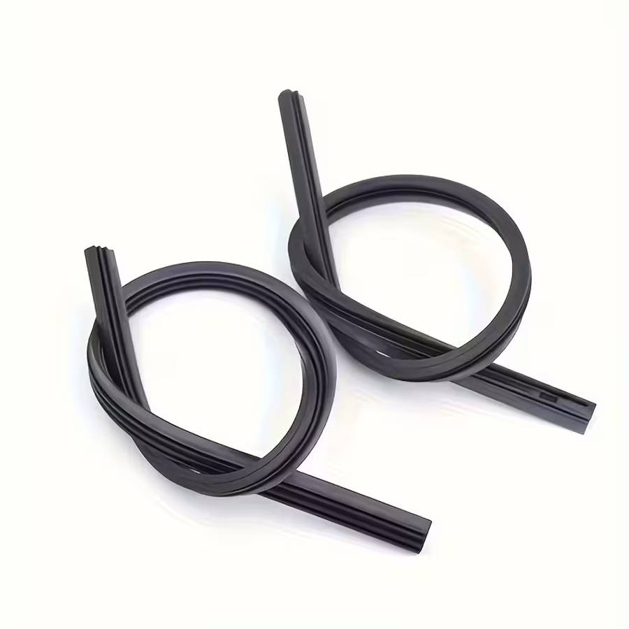 2pcs Silicone 26-inch Car Bus Universal Frameless Windshield Wiper Blade Refill Adhesive Strip Cutta